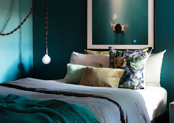 bianca sotelo with flaneur bedding