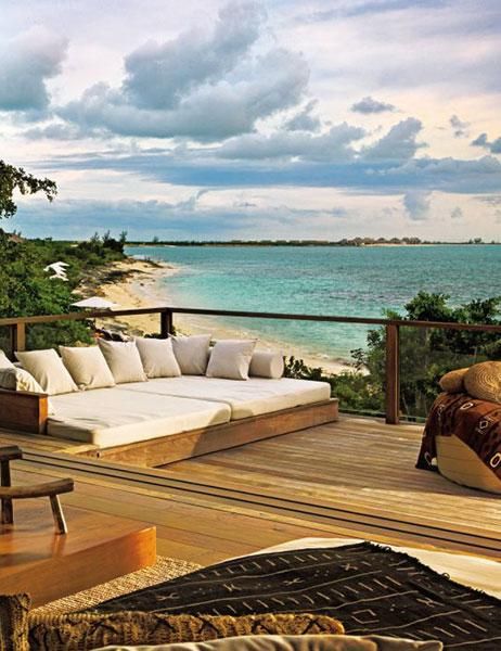 Bright Colors In A Modern Beachfront Home For Her