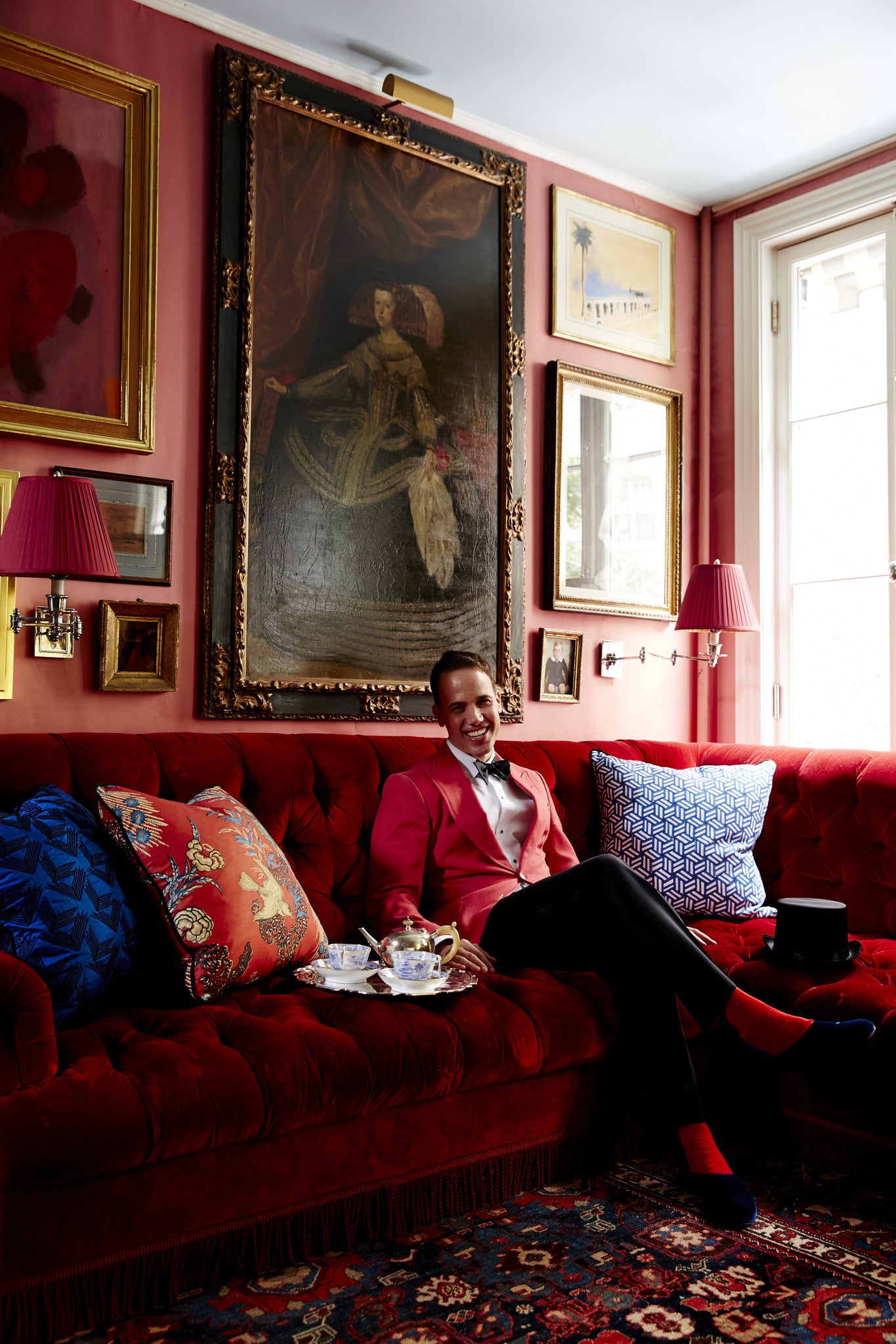 Miles Redd on Embracing Red Bedrooms